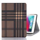 Plaid Texture Horizontal Flip PU Leather Case for iPad Pro 12.9 inch (2018), with Holder & Card Slots & Wallet (Coffee) - 1