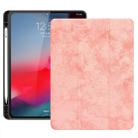 Horizontal Flip Leather Case with Pen Slot  Three-folding Holder & Wake-up / Sleep Function for iPad Pro 12.9 (2018)(Pink) - 1