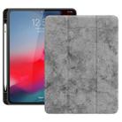 Horizontal Flip Leather Case with Pen Slot  Three-folding Holder & Wake-up / Sleep Function for iPad Pro 12.9 (2018)(Grey) - 1