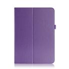 Litchi Texture Horizontal Flip Leather Case for iPad Pro 11 inch 2018, with Holder & Sleep / Wake-up Function (Purple) - 2