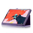 Litchi Texture Horizontal Flip Leather Case for iPad Pro 11 inch 2018, with Holder & Sleep / Wake-up Function (Purple) - 4