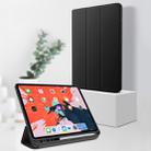 TOTUDESIGN Horizontal Flip TPU Leather Case for iPad Pro 12.9 inch (2018), with Holder & Sleep / Wake-up Function (Black) - 1