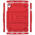 Full Coverage Silicone Shockproof Case for iPad Pro 11 inch (2018), with Adjustable Holder (Red) - 1