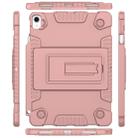 Full Coverage Silicone Shockproof Case for iPad Pro 11 inch (2018), with Adjustable Holder (Rose Gold) - 1