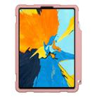 Full Coverage Silicone Shockproof Case for iPad Pro 11 inch (2018), with Adjustable Holder (Rose Gold) - 3