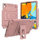 Full Coverage Silicone Shockproof Case for iPad Pro 11 inch (2018), with Adjustable Holder (Rose Gold) - 5