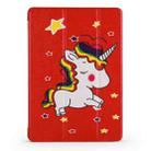 Unicorn Pattern Horizontal Flip PU Leather Case for iPad Air 2019 / Pro 10.5 inch, with Three-folding Holder & Honeycomb TPU Cover - 2