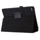 Litchi Texture Horizontal Flip PU Leather Protective Case with Holder for iPad Mini 2019(Black) - 1