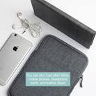 Shockproof Canvas + Space Cotton + Plush Protective Bag for iPad Air 10.5 inch 2019(Light Grey) - 4