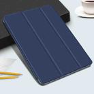 Horizontal Flip Ultra-thin Double-sided Clip Magnetic PU Leather Case for iPad Pro 12.9 inch (2018), with Three-folding Holder & Sleep / Wake-up Function(Dark Blue) - 2