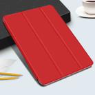 Horizontal Flip Ultra-thin Double-sided Clip Magnetic PU Leather Case for iPad Pro 12.9 2022 / 2021 / 2020 / 2018, with Three-folding Holder & Sleep / Wake-up Function(Red) - 2