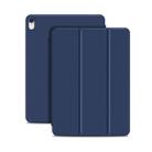 Horizontal Flip Ultra-thin Double-sided Clip Magnetic PU Leather Case for iPad Pro 11 inch (2018) / iPad Air (2020) 10.9, with Three-folding Holder & Sleep / Wake-up Function(Dark Blue) - 1