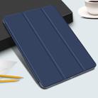 Horizontal Flip Ultra-thin Double-sided Clip Magnetic PU Leather Case for iPad Pro 11 inch (2018) / iPad Air (2020) 10.9, with Three-folding Holder & Sleep / Wake-up Function(Dark Blue) - 2