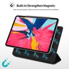 Horizontal Flip Ultra-thin Double-sided Clip Magnetic PU Leather Case for iPad Pro 11 inch (2018) / iPad Air (2020) 10.9, with Three-folding Holder & Sleep / Wake-up Function(Dark Blue) - 11