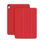 Horizontal Flip Ultra-thin Double-sided Clip Magnetic PU Leather Case for iPad Pro 11 inch (2018) / iPad Air (2020) 10.9, with Three-folding Holder & Sleep / Wake-up Function(Red) - 1