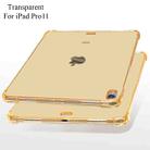 Highly Transparent TPU Full Thicken Corners Shockproof Protective Case for iPad Pro 11 (2018)(Gold) - 2
