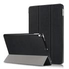 Custer Texture Horizontal Flip Leather Case for  iPad Air 2019 10.5 inch, with Three-folding Holder & Sleep / Wake-up Function (Black) - 1