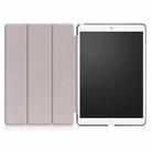 Custer Texture Horizontal Flip Leather Case for  iPad Air 2019 10.5 inch, with Three-folding Holder & Sleep / Wake-up Function (Grey) - 4