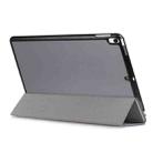 Custer Texture Horizontal Flip Leather Case for  iPad Air 2019 10.5 inch, with Three-folding Holder & Sleep / Wake-up Function (Grey) - 6