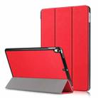 Custer Texture Horizontal Flip Leather Case for  iPad Air 2019 10.5 inch, with Three-folding Holder & Sleep / Wake-up Function (Red) - 1