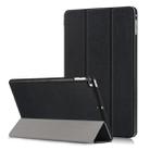 Custer Texture Horizontal Flip Leather Case for  iPad Mini 2019 & Mini 4, with Three-folding Holder & Sleep / Wake-up Function (Black) - 1