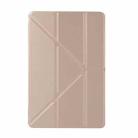 Honeycomb TPU Bottom Case Horizontal Deformation Flip Leather Case for iPad Mini 2019，with Holder (Gold) - 1
