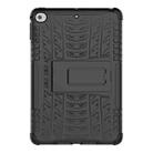 Tire Texture TPU+PC Shockproof Case for iPad Mini 2019, with Holder (Black) - 2