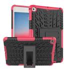 Tire Texture TPU+PC Shockproof Case for iPad Mini 2019, with Holder (Pink) - 1