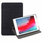 Tree Texture Horizontal Flip Leather Case for iPad Mini 2019, with Holder & Sleep / Wake-up Function (Black) - 1