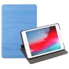 Tree Texture Horizontal Flip Leather Case for iPad Mini 2019, with Holder & Sleep / Wake-up Function (Baby Blue) - 1