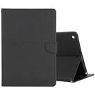 For iPad 10.2 GOOSPERY FANCY DIARY Cross Texture Leather Case with Card Slot & Holder & Wallet(Black) - 1