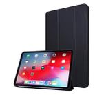 For iPad Pro 11 (2020) PC + PU Leather Tablet Case with Three-folding Holder(Black) - 1