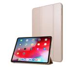 For iPad Pro 11 (2020) PC + PU Leather Tablet Case with Three-folding Holder(Champagne Gold) - 1