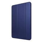 For iPad Pro 11 (2020) PC + PU Leather Tablet Case with Three-folding Holder(Navy Blue) - 2