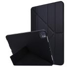 For iPad Pro 11 (2020) TPU Horizontal Deformation Flip Leather Tablet Case with Holder (Black) - 1