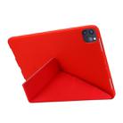 For iPad Pro 11 (2020) TPU Horizontal Deformation Flip Leather Tablet Case with Holder (Red) - 3
