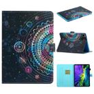 For iPad 11 Pro (2020) Painted Flower Totem Car Line TPU Horizontal Flip Leather Tablet Case with Holder & Card Slot & Sleep / Wake-up Function(Black) - 1