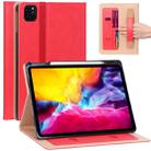 For iPad Pro 11 (2020) Retro Texture PU + TPU Horizontal Flip Leather Tablet Case with Holder & Card Slots & Hand Strap (Red) - 1