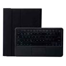 YT11B-A Detachable Candy Color Bluetooth Keyboard Leather Tablet Case with Touch Pad & Pen Slot & Holder for iPad Pro 11 inch 2021 (Black) - 1