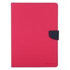 For iPad Pro 12.9 2020 GOOSPERY FANCY DIARY Cross Texture Leather Tablet Case with Holder & Card slots & Wallet (Rose Red) - 2