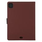 For iPad Pro 12.9 2020 GOOSPERY FANCY DIARY Cross Texture Leather Tablet Case with Holder & Card slots & Wallet (Brown) - 3