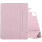 For iPad Pro 11 2022 / 2021 / 2020 / 2018 / Air 2020 10.9 Horizontal Flip Ultra-thin Fixed Buckle Magnetic PU Leather Tablet Case With Three-folding Holder & Sleep / Wake-up Function(Rose Gold) - 1