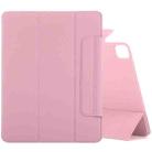 For iPad Pro 11 2022 / 2021 / 2020 / 2018 / Air 2020 10.9 Horizontal Flip Ultra-thin Fixed Buckle Magnetic PU Leather Tablet Case With Three-folding Holder & Sleep / Wake-up Function(Light Pink) - 1