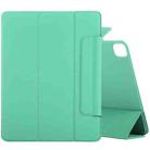 For iPad Pro 11 2022 / 2021 / 2020 / 2018 / Air 2020 10.9 Horizontal Flip Ultra-thin Fixed Buckle Magnetic PU Leather Tablet Case With Three-folding Holder & Sleep / Wake-up Function(Light Green) - 1