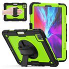 For iPad Pro 11 inch (2018) / Pro 11 inch (2020) Shockproof Black Silica Gel + Colorful PC Protective Tablet Case with Holder & Shoulder Strap & Hand Strap & Pen Slot(Green) - 1