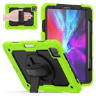 For iPad Pro 11 inch (2018) / Pro 11 inch (2020) Shockproof Colorful Silica Gel + PC Protective Tablet Case with Holder & Shoulder Strap & Hand Strap & Pen Slot(Green) - 1