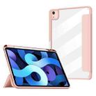 Silicone Magnetic Splitting Horizontal Flip Leather Case with Holder & Pen Slot & Sleep / Wake-up Function for iPad Air (2020) 10.9 inch(Pink) - 1