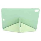 Millet Texture PU+ Silicone Full Coverage Leather Case with Multi-folding Holder for iPad Air (2020) 10.9 inch (Green) - 5