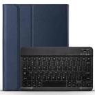 A11 Bluetooth 3.0 Ultra-thin ABS Detachable Bluetooth Keyboard Leather Tablet Case with Holder for iPad Pro 11 inch 2021 (Dark Blue) - 1