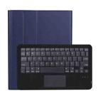 A11B-A Ultra-thin ABS Detachable Bluetooth Keyboard Tablet Case with Touchpad & Pen Slot & Holder for iPad Pro 11 inch 2021 (Dark Blue) - 1